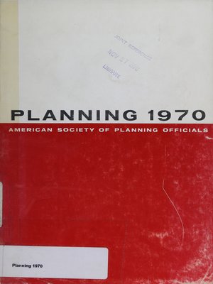 cover image of Planning 1970: Selected Papers from the ASPO National Planning Conference